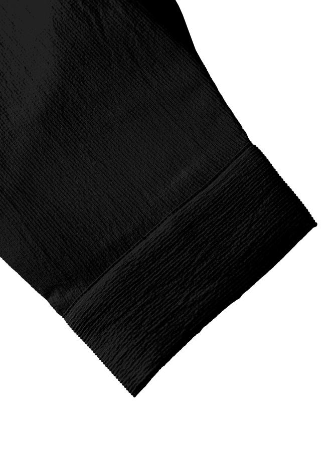 Take Two Men Black Textured Shirt and Pants Co-Ords - Image 4